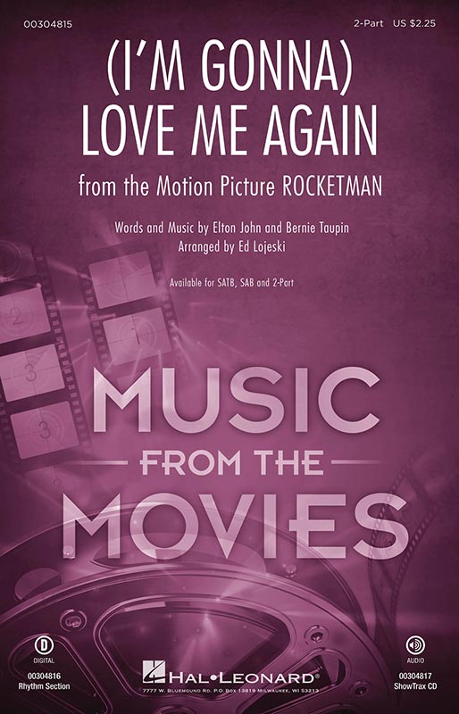 (I'm Gonna) Love Me Again - Rocketman - 2-Part Choral (pack of 5) cover
