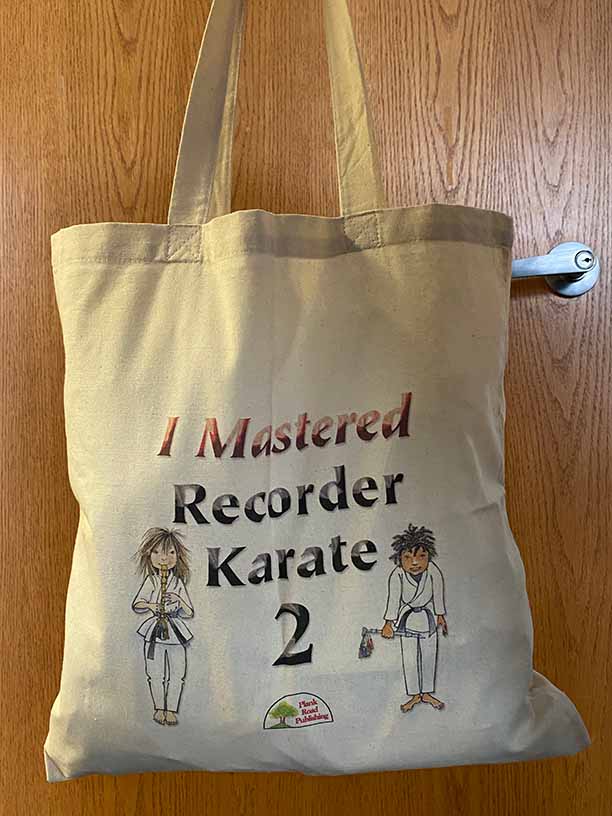 I Mastered Recorder Karate 2 tote bag cover