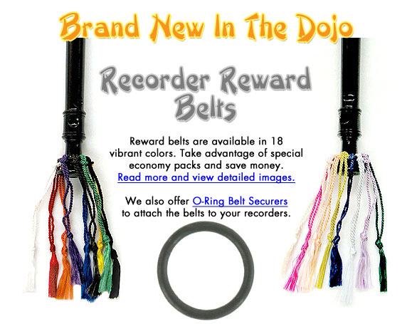 Brand New in the Dojo: Recorder Reward Belts