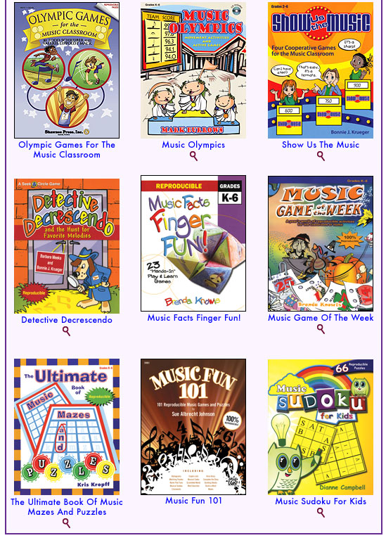 New! Games For The Music Classroom