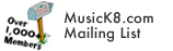 MusicK8.com Mailing List