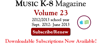 Subscribe or Renew to Music K-8 magazine