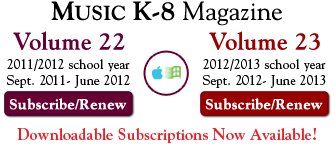 Subscribe or Renew to Music K-8 magazine