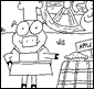 Apple Cart Coloring Page