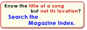 Search the magazine index for a specific song.