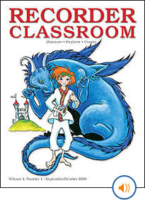 Recorder Classroom: Audio clips onlne.