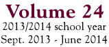 Volume 24 : 2013/2014 school year
