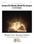 Learn To Read, Read To Learn cover