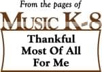 Thankful Most Of All For Me cover