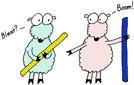 Sheep with Boomwhacker
