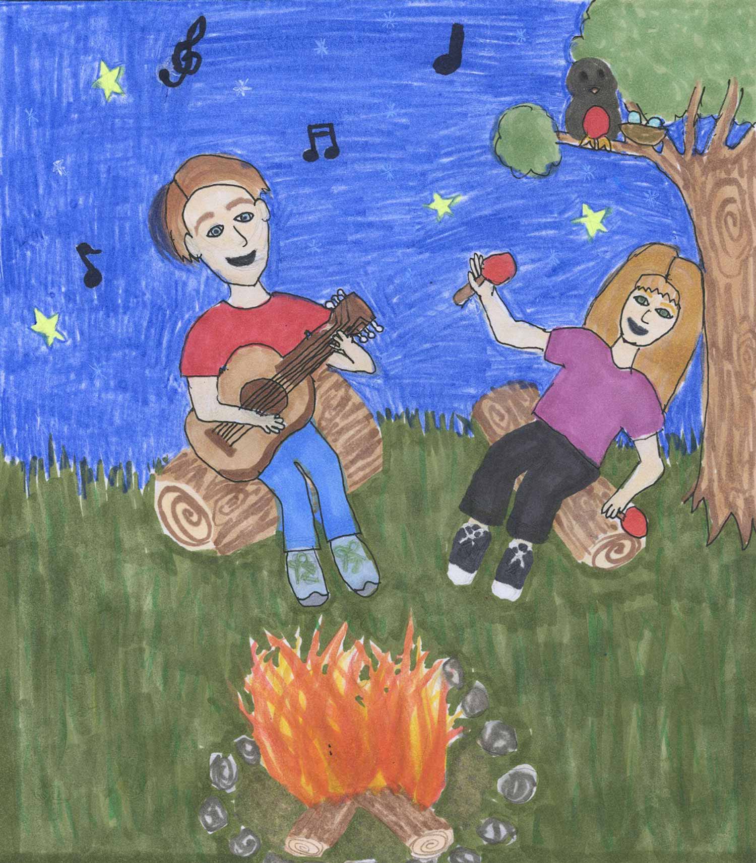 Aiden Hord - 7th grade; Felch, MI art