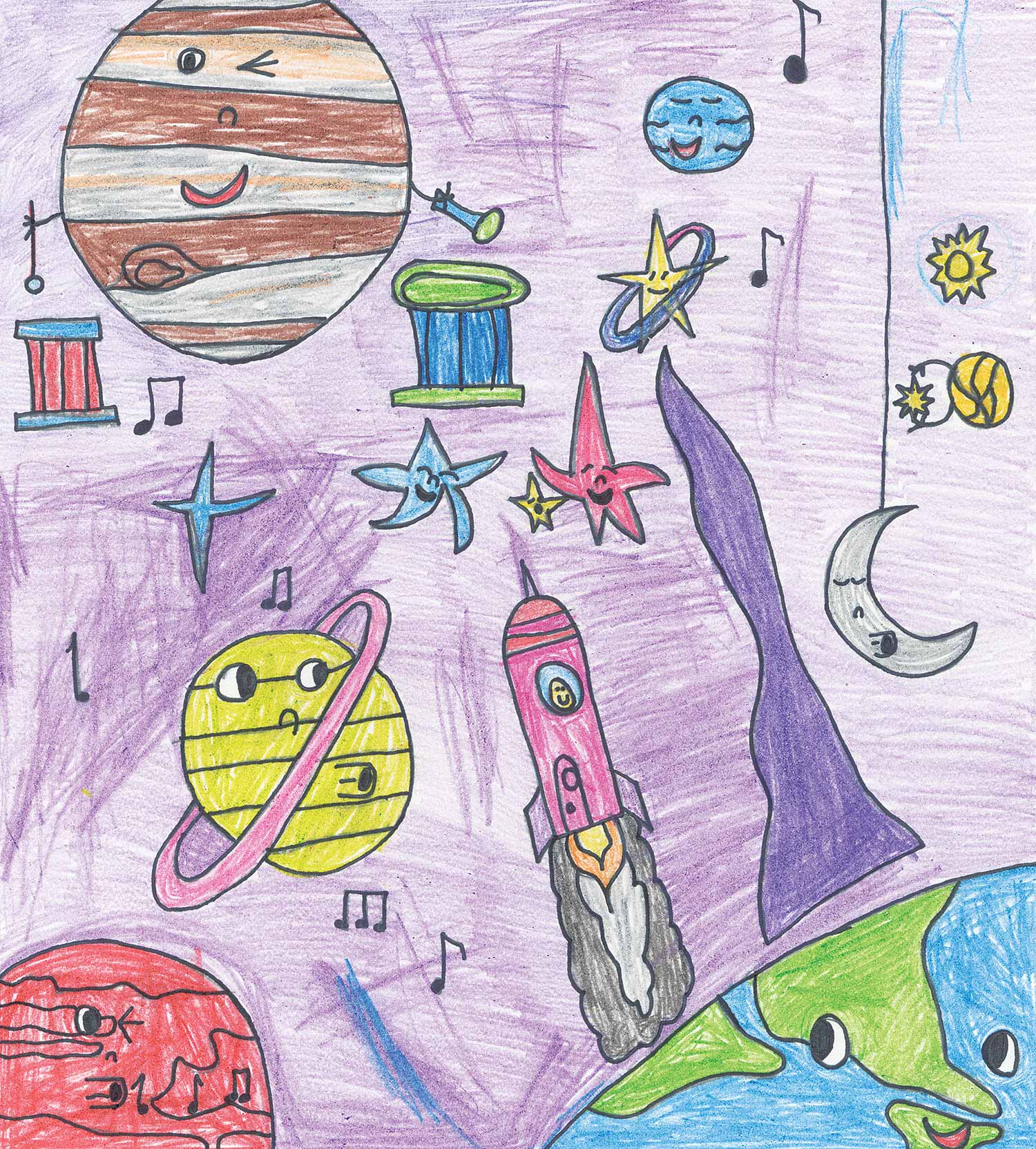 Oba Otukoya - 1st grade; Yorkton, Saskatchewan art