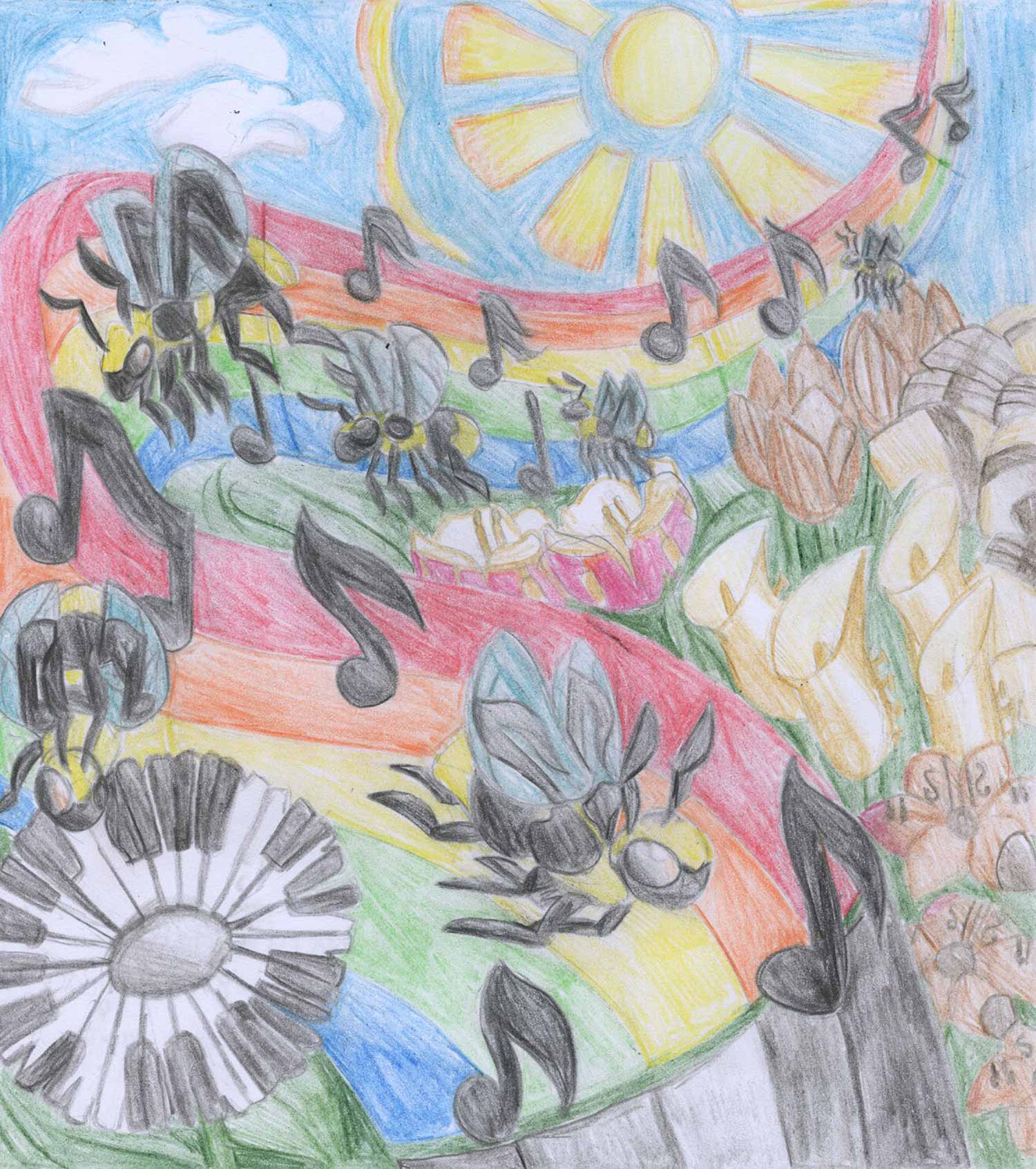 Alexandra Adler - 8th grade; Basking Ridge, NJ art
