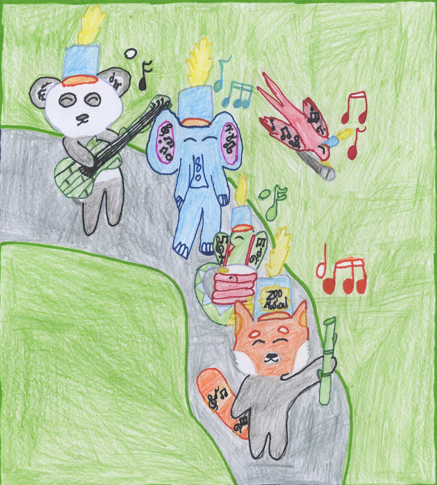 Rosalyn Bergs - 5th grade; Edgar, WI art