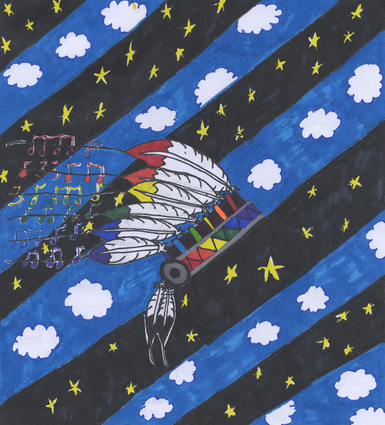 Araya Haugen - 5th grade; Colstrip, MT art