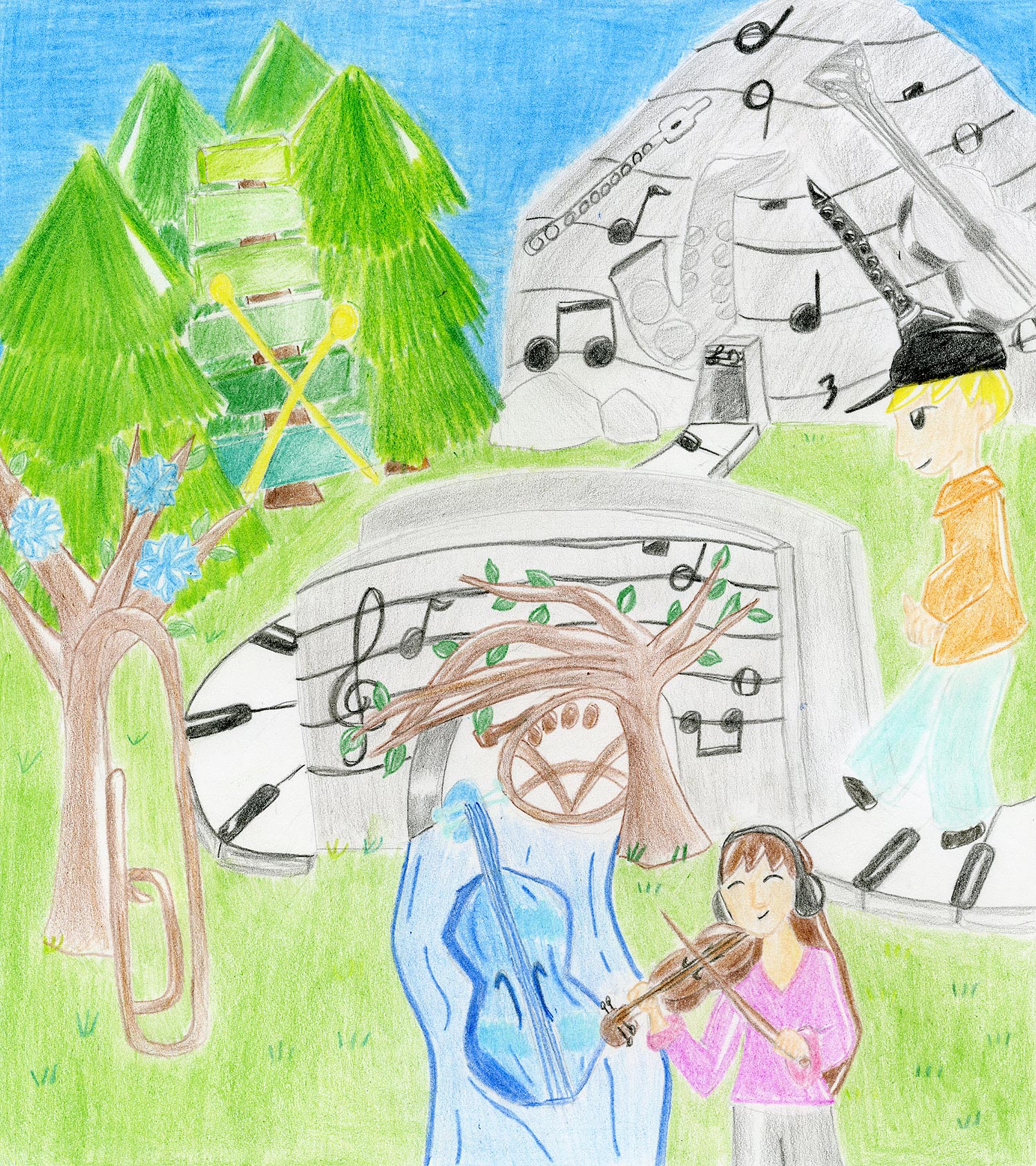 Rosalyn Bergs - 7th grade; Edgar, WI art