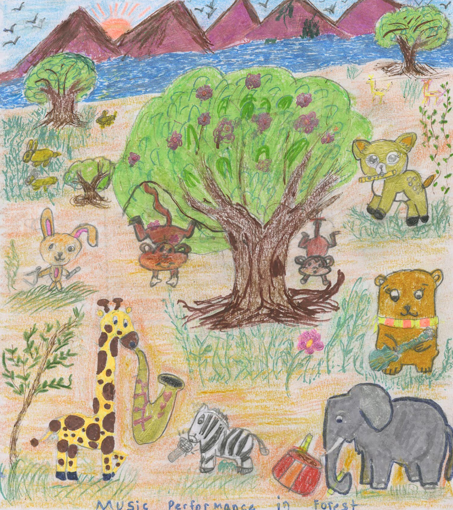 Riya Thiagarajan - 3rd grade; Grafton, MA art