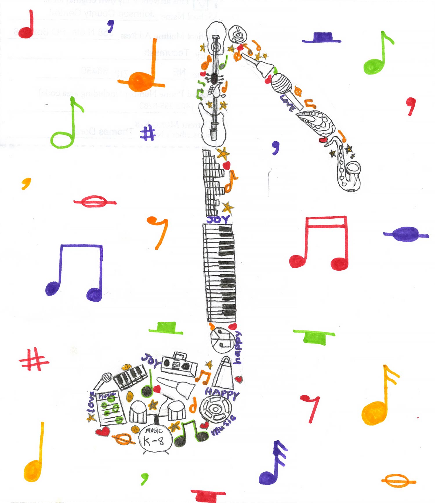 Brynn Weber - 5th grade; Tecumseh, NE art