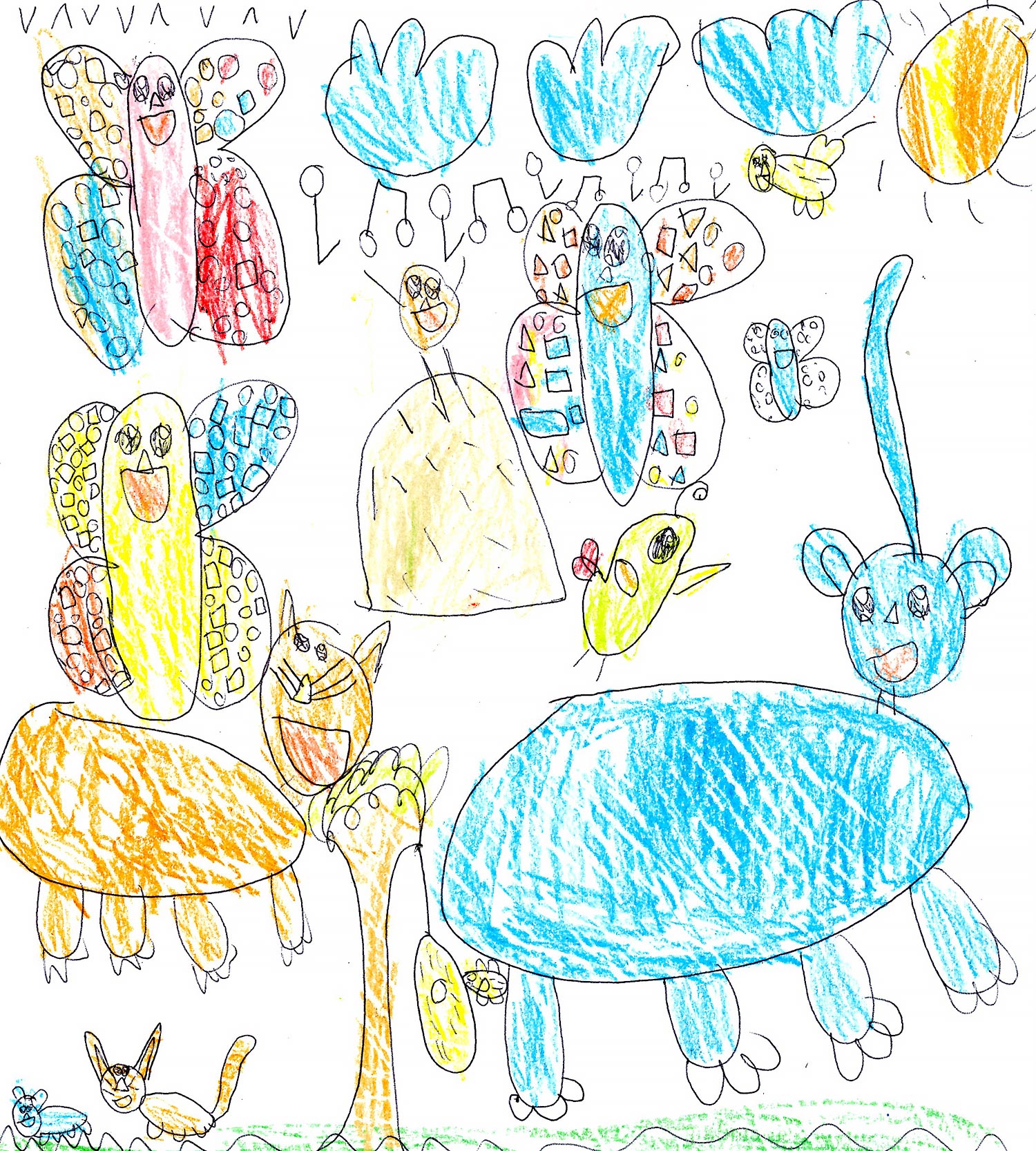 Maddie West - 1st grade; New Hartford, NY art