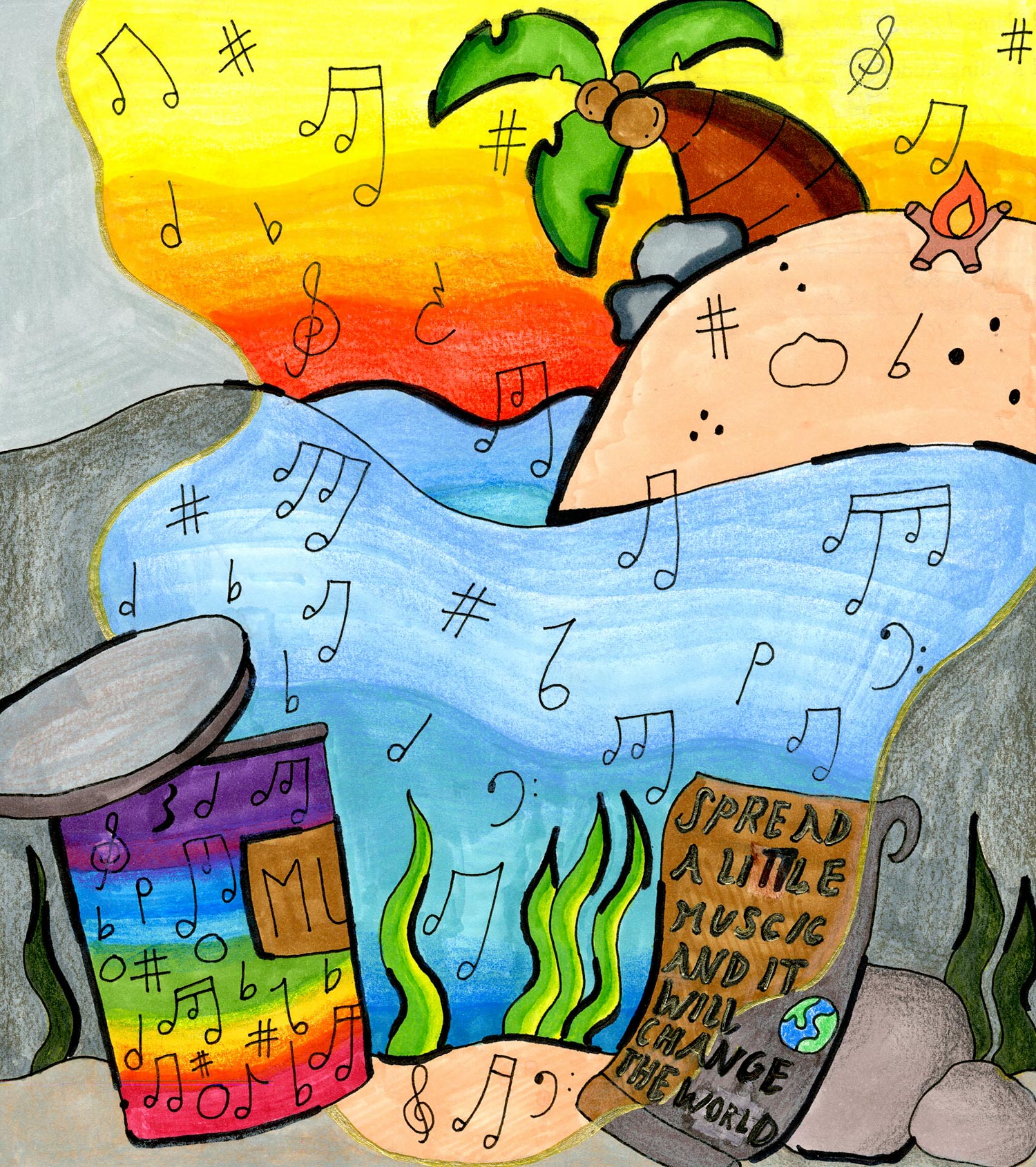 Sarah Bai - 5th grade; Walnut, CA art