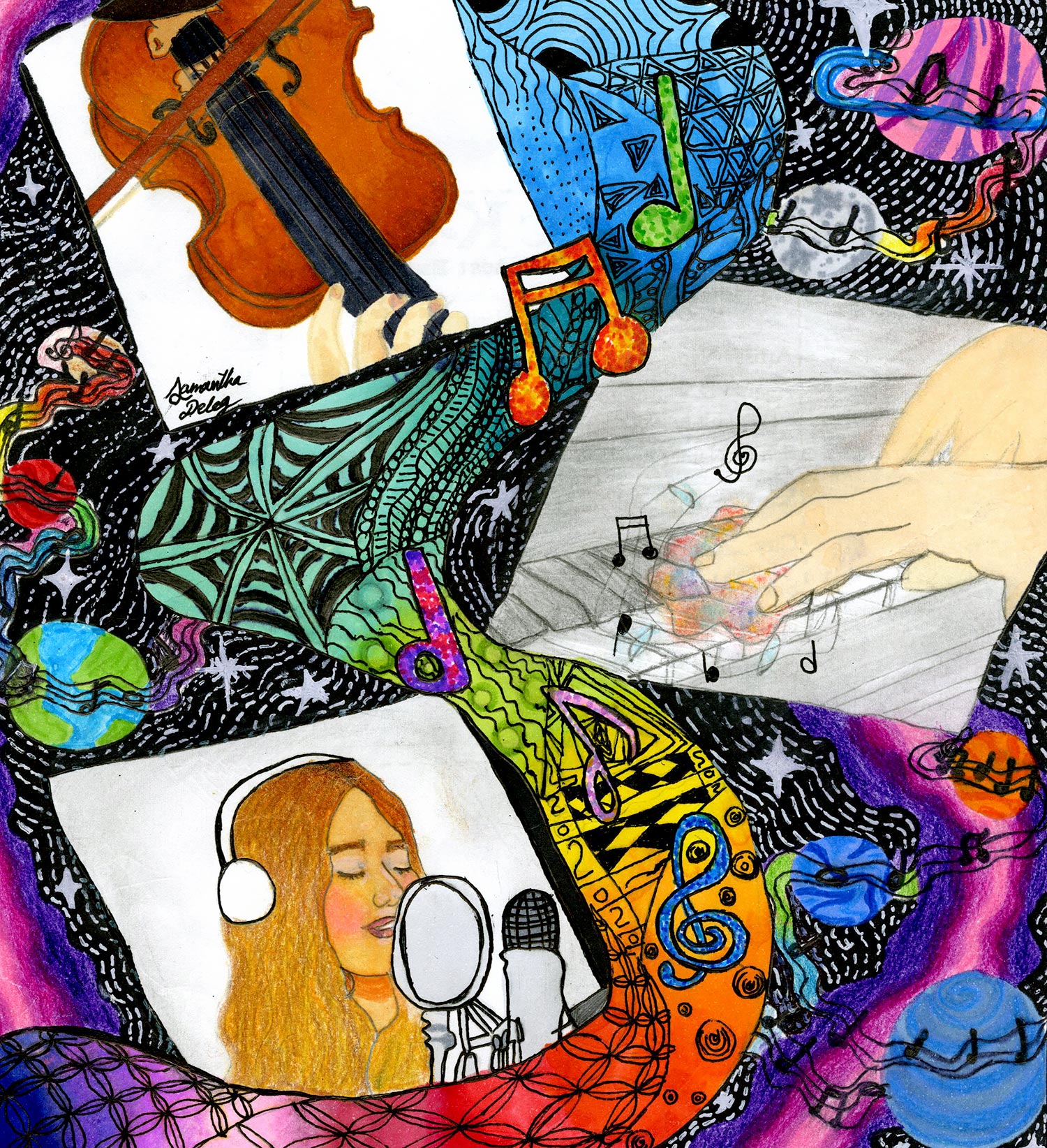 Samantha Deleg - 8th grade; Southampton, NY art
