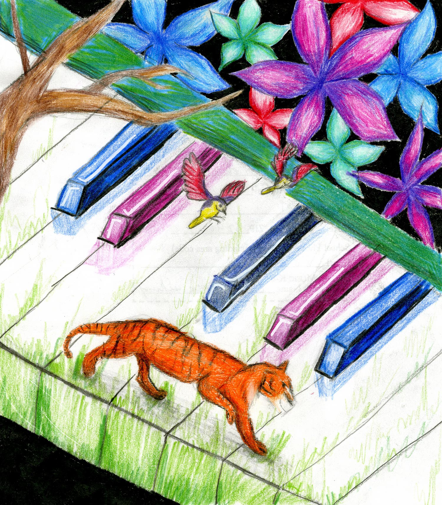 Kendal Lindsay - 8th grade; Sigel, IL art
