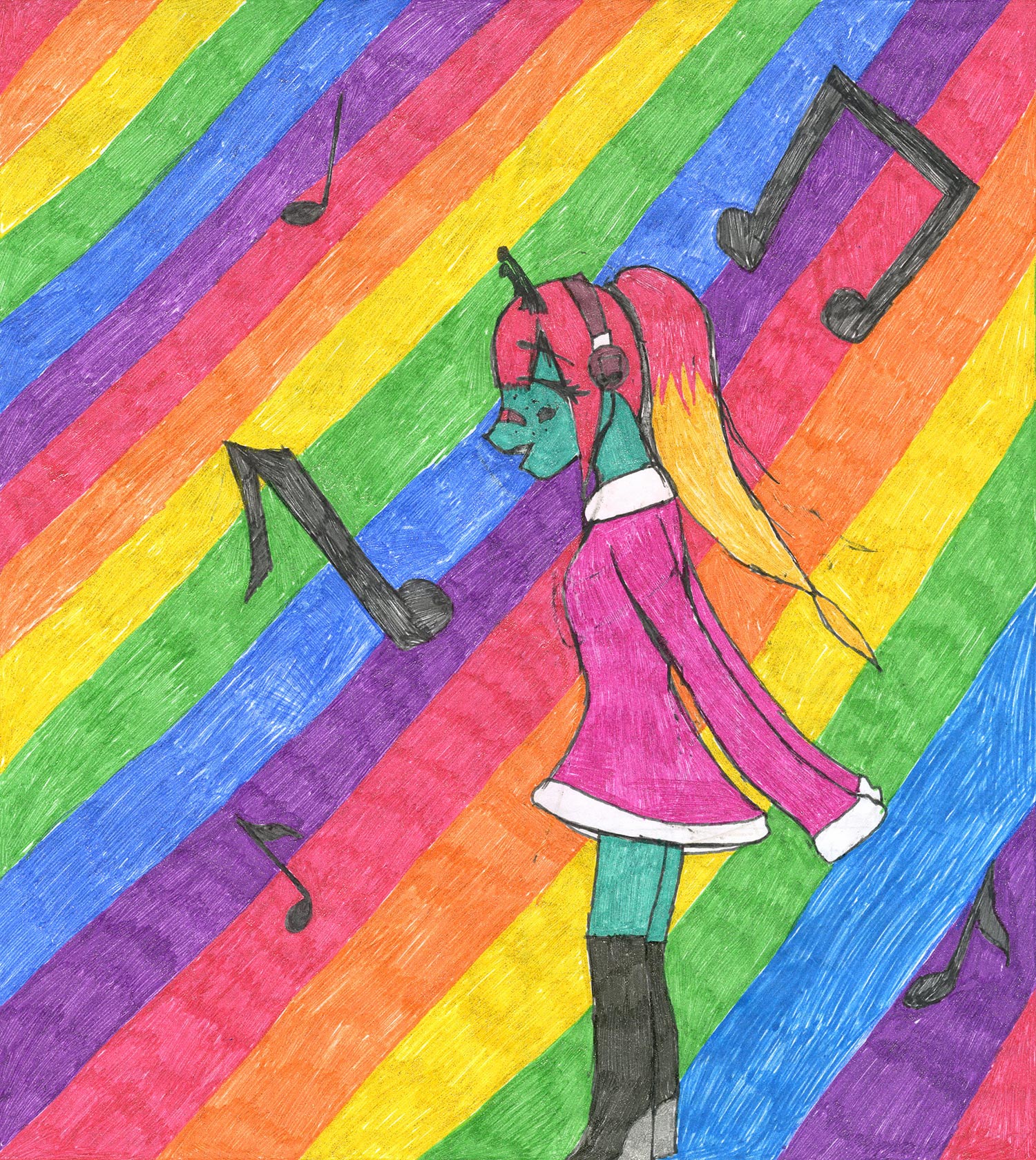 Lilyan Anderson - 5th grade; Colstrip, MT art