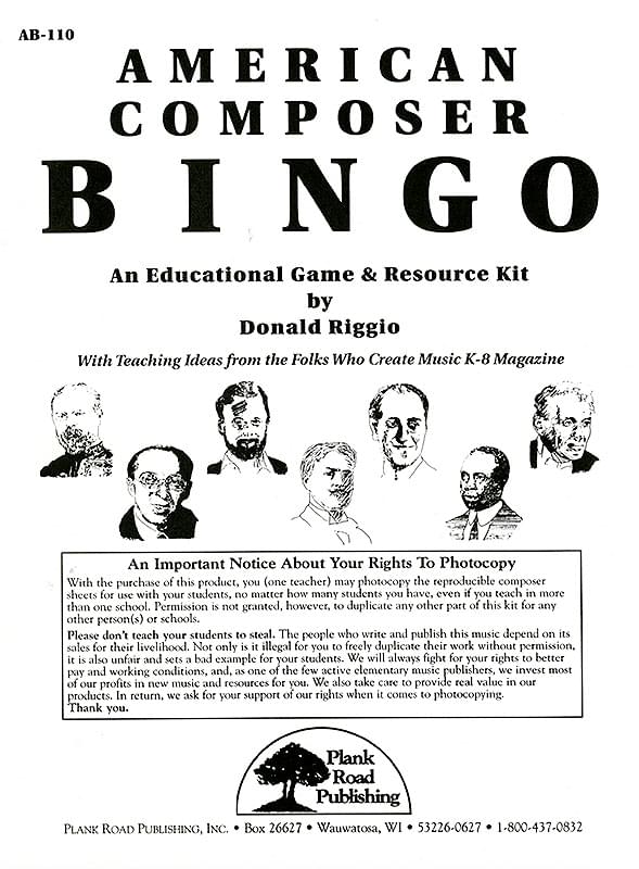 American Composer BINGO