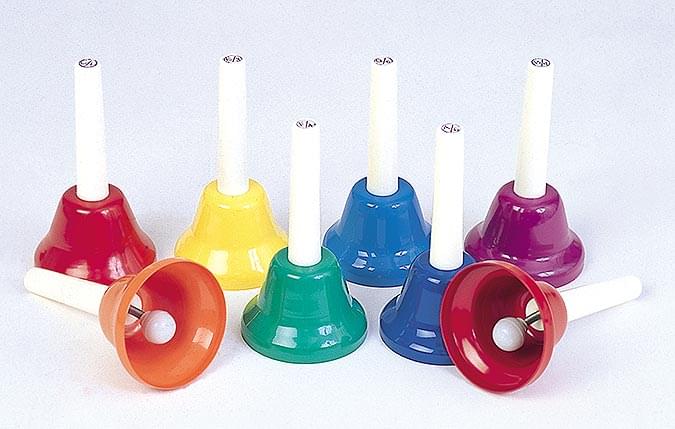 Percussion set Musical Instruments with Songbook for Toddlers Children Birthday Christmas Gift Classroom Party Nursery School Wyzkyz Handbells for kids Music bells Set of 8 Notes 