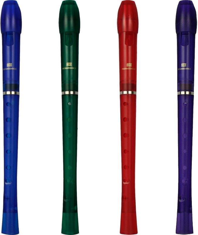 MIE - Two-Piece Renaissance Translucent Soprano Recorders