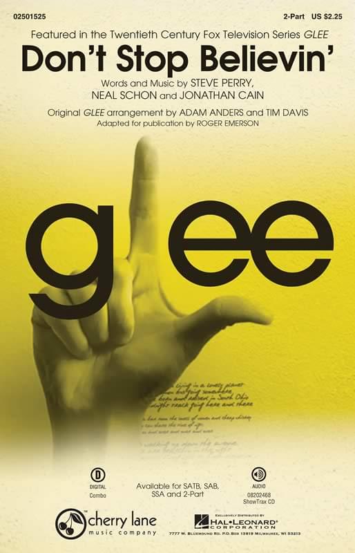 Don't Stop Believin' - Glee - 2-Part Choral <strong class="purple">(pack of 9)</strong>