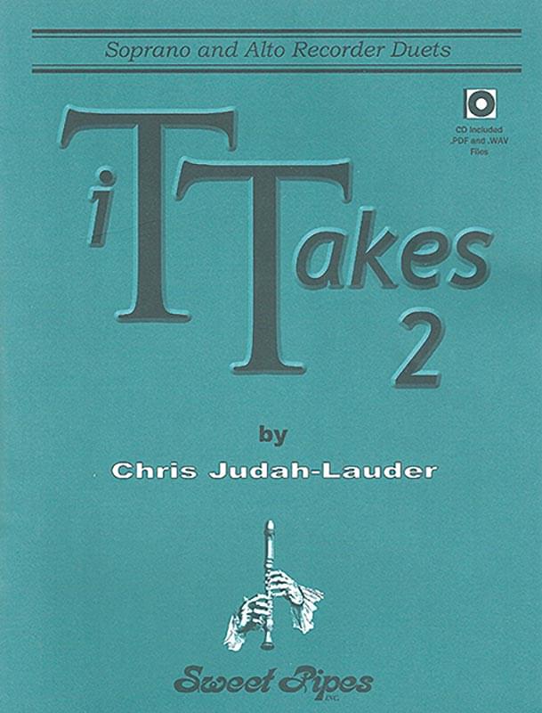 It Takes 2 - Soprano And Alto Recorder Duets - Book/CD