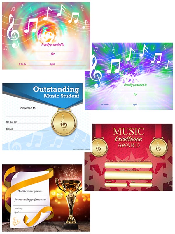 Colorful Award Certificates