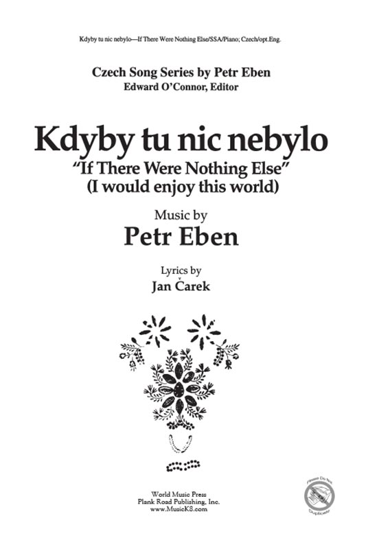 Kdyby Tu Nic Nebylo - If There Were Nothing Else - Czech Cover