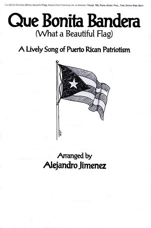 Que Bonita Bandera - What A Beautiful Flag - Puerto Rico Cover