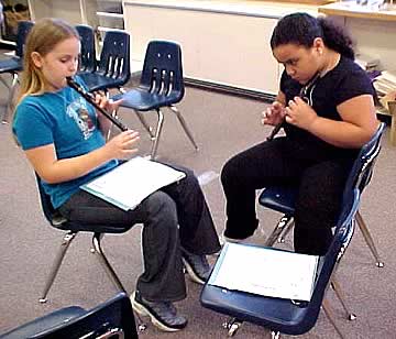 Recorder Karate in use