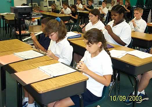 Recorder Karate in use