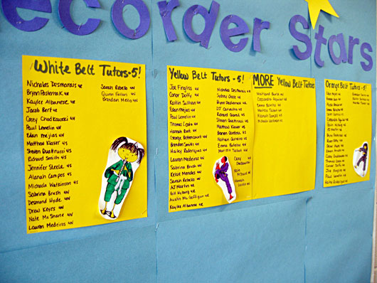 Recorder Karate in use