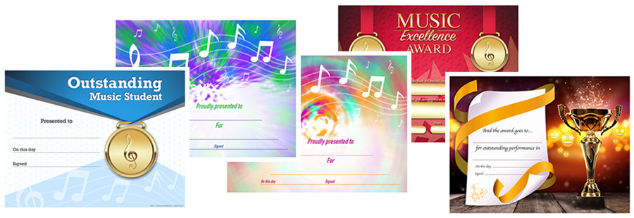 Colorful Award Certificates