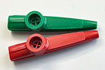 Red and Green Kazoos