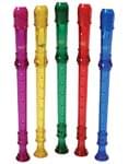 Canto One-Piece Translucent Soprano Recorders - Set Of All 5 (1 of each color)