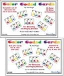 Color Coded Handbell Cards (36 Chord Set for 13 Note Bell Sets)