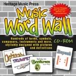 Music Word Wall - CD-ROM ISBN: 9781429100496