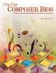 One-Page Composer Bios - Reproducible Book cover