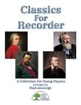 Classics For Recorder - Hard Copy Book/Downloadable Audio cover