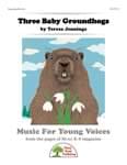 Three Baby Groundhogs