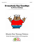 Everybody Say Goodbye cover